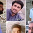 تصویر زیر متعلق به پنج تن از این زندانیان است که در شبکههای اجتماعی منتشر شده: