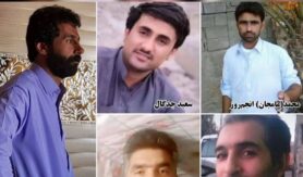 تصویر زیر متعلق به پنج تن از این زندانیان است که در شبکههای اجتماعی منتشر شده: