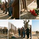 خاوران؛ خانواده‌های اعدام‌شدگان ۶۷ گل‌های خود را پشت در گذاشتند